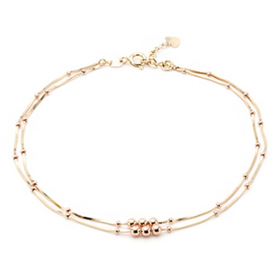 도로시 14K 핑크볼 압축박스 발찌_이미지