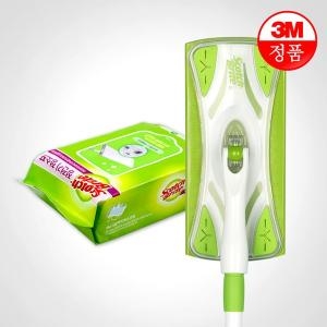3M 스카치브라이트 막대걸레 표준형 + 정전기청소포 표준형 30매 청소밀대 거실청소_이미지