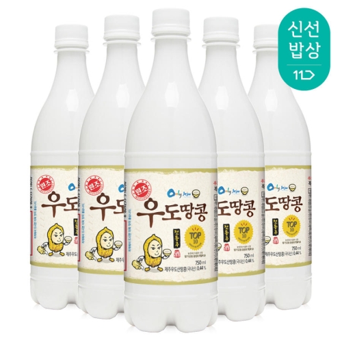  조은술세종 우도땅콩 막걸리 6도 750ml [5개]