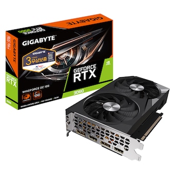 GIGABYTE 지포스 RTX 3060 WINDFORCE OC D6 12GB 피씨디렉트
