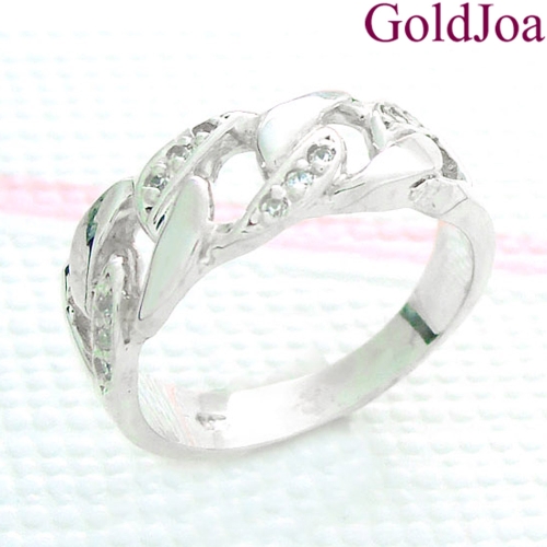 [불명] 럭셔리 세련된 큐빅 실버반지  21315r  선물_이미지