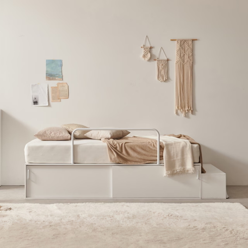 그로우 템바보드 슬라이딩 도어 빅수납 침대 SS