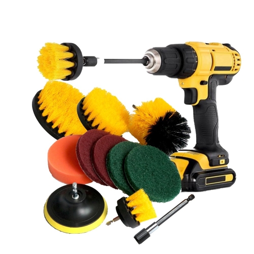 라온 전동드릴 청소솔 욕실 화장실 청소브러쉬 수세미 12종 1개_이미지