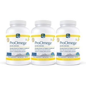 노르딕내추럴스 프로 오메가 650 EPA 450 DHA 1280mg 180캡슐 (해외) (3개)