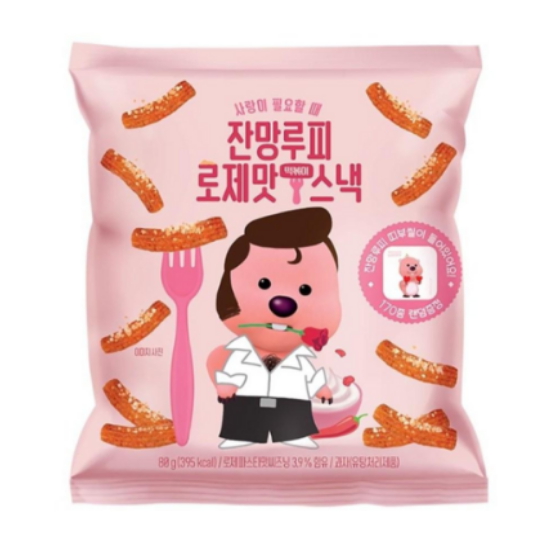 잔망루피 로제 떡볶이 스낵 80g (3개)_이미지