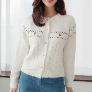 데드라 도지아울자수가디건 CAD6003_YC_이미지