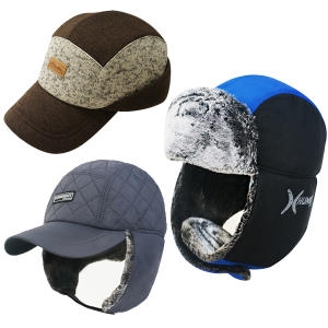 휴몬트 니트 고소모 겨울용 남녀공용 창모자 귀달이모자 등산모자_이미지