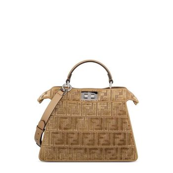 펜디 피카부 모노그램 탑 핸들 백 137811038