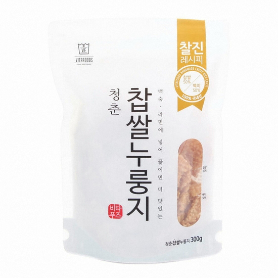 비타푸즈 청춘누룽지 청춘 찹쌀 누룽지 300g (1개)_이미지