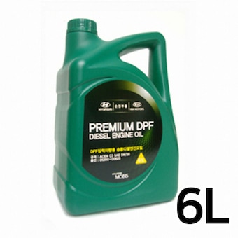 현대모비스 프리미엄 DPF 디젤 <b>5W30</b> <b>6L</b>