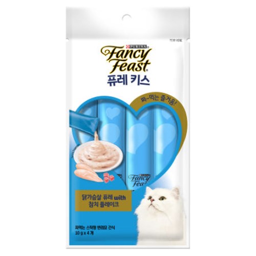 퓨레키스 닭가슴살 퓨레 참치 플레이크 40g (10g x 4p)