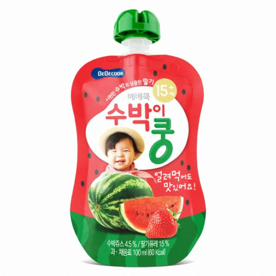 대웅생명과학 베베쿡 수박이 쿵 100ml (10개)_이미지