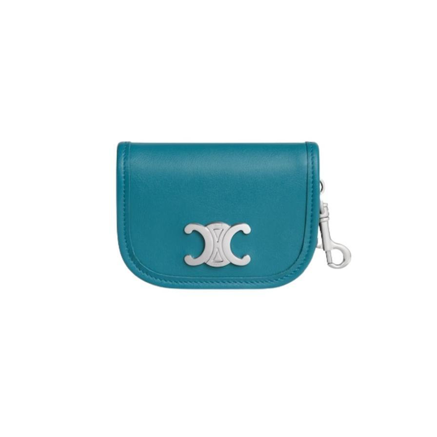 셀린느 나노 트리옹프 키링 베사체 소프트 카프스킨 코발트 10P403DQ1-06CT