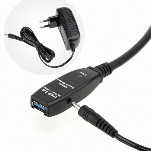 이지넷유비쿼터스 넥스트 USB 3.0 30M 리피터 케이블 NEXT-USB30U3PW_이미지