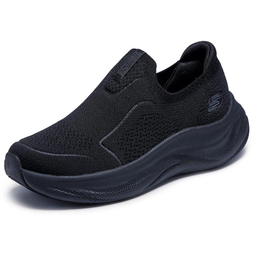Sport Womens Skech 클라우드 스니커즈 블랙/블랙 5 160901