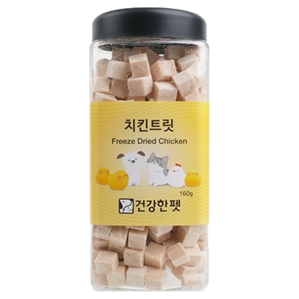 건강한펫 치킨트릿 160g이미지입니다. 누르면 해당 게시물로 새창이동합니다.