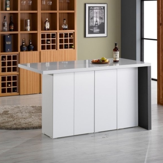 아이앤 로리스 ㄱ형 인조대리석 홈바 식탁 1600 (의자별도)_이미지