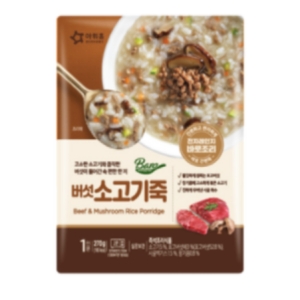 아워홈 바로 버섯 소고기죽 270g (3개)