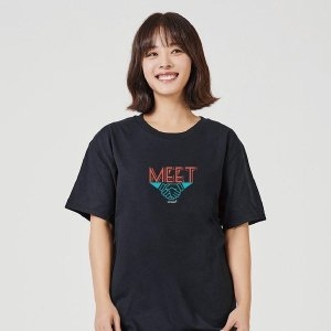 키밍 meet 라운드넥반팔 반팔티 여행커플룩 W72D60B