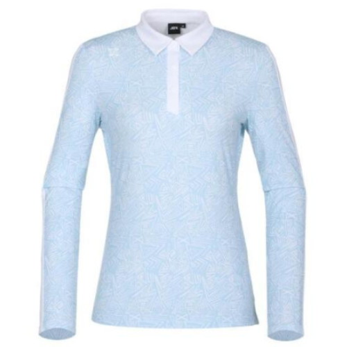 JDX골프 전판 패턴 배색 포인트 티셔츠 X1TLV7404LB