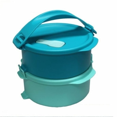 타파웨어 도시락통 찬합 학생 사무실 도시락통 2단_이미지