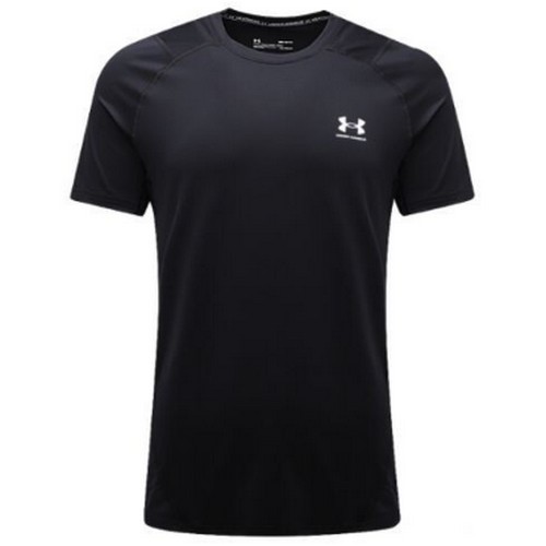 언더아머 히트기어 피티드 반팔 1361683 (001, 블랙)_이미지