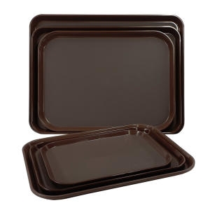논슬립 사각 쟁반 업소용 카페 엠보싱 트레이 대형쟁반_이미지