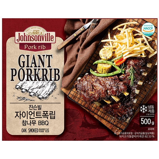 쟌슨빌 자이언트 폭립 참나무 BBQ 500g (2개)