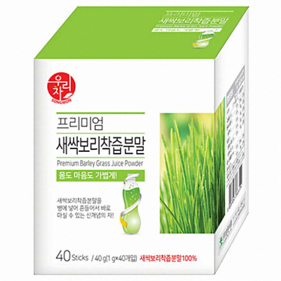 송원식품 우리차 프리미엄 새싹보리착즙분말 40T (1개)_이미지