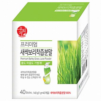 송원식품 우리차 프리미엄 <b>새싹</b><b>보리</b>착즙분말 40T