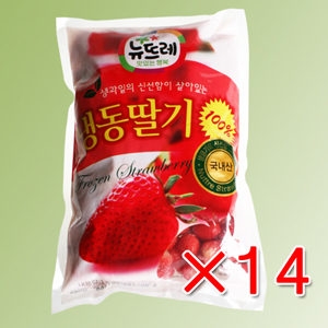 뉴뜨레 국내산 냉동딸기 1kg (14개)_이미지