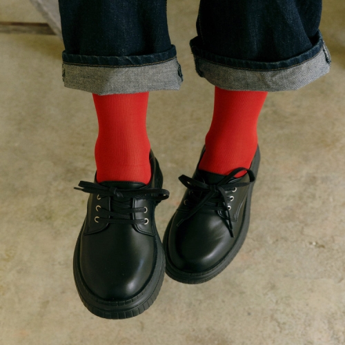 시에나 블랙 플랫폼 더비 로퍼 JLSO6E221BK