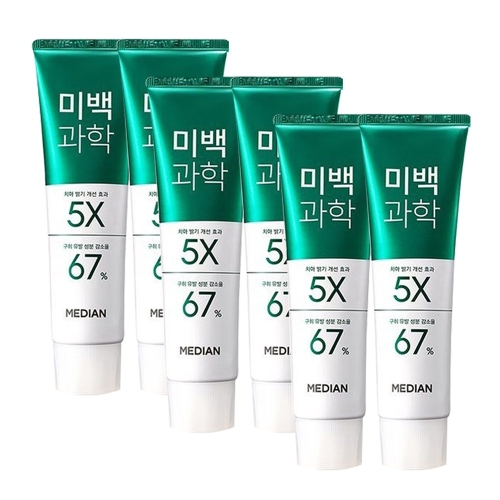 메디안 미백과학 치약 플럼민트향 100g (6개)_이미지