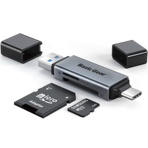 베이직기어 C타입 마이크로 메모리 SD 카드리더기이미지입니다. 누르면 해당 게시물로 새창이동합니다.