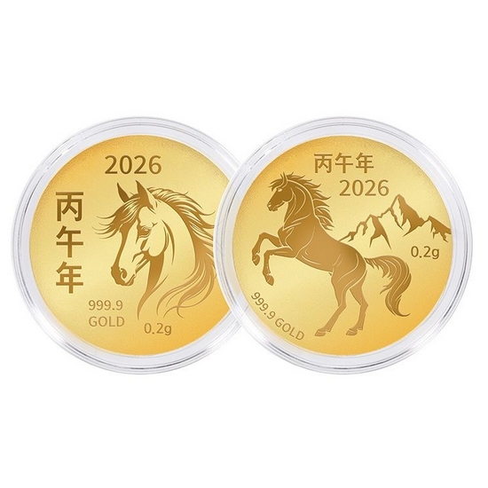 뽀르띠 병오년 말 코인 골드바 0.2g_이미지