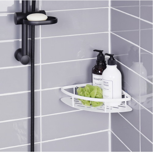 스마트접착 무타공 알루미늄 코너 욕실선반