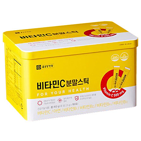 종근당건강 비타민C 분말스틱 2.5g 180포 (1개)_이미지