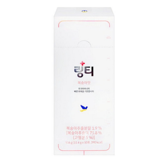 링티 복숭아맛 11.6g 10포 (4개)_이미지
