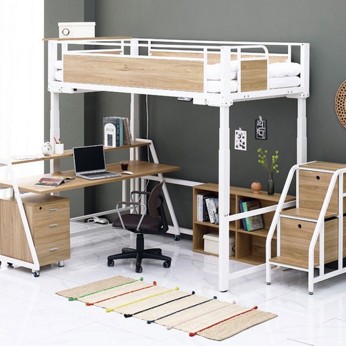 퍼니엘 미라클 높이조절 전동 모션 책상 벙커침대 SS (매트별도)