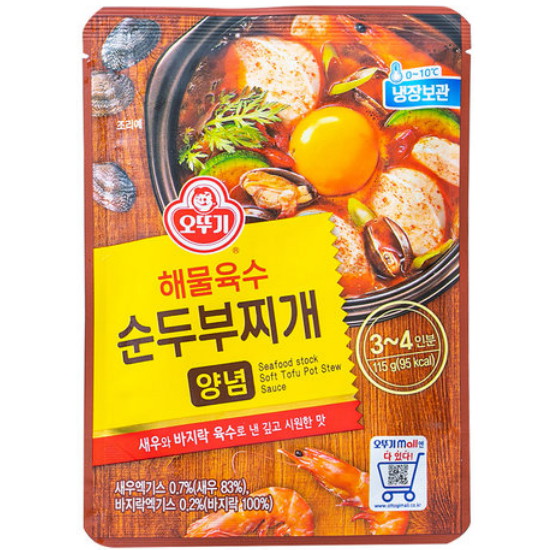 오뚜기 해물육수 순두부찌개 양념 115g (4개)_이미지