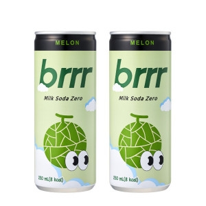 일화 부르르 밀크소다 제로 메론 250ml (60개)_이미지
