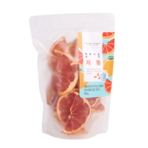 딜라잇가든 과일칩 딜라잇 자몽 슬라이스 50g (1개)_이미지