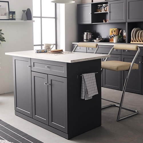 나무뜰 올리브 수납형 아일랜드식탁 1200 (의자별도)