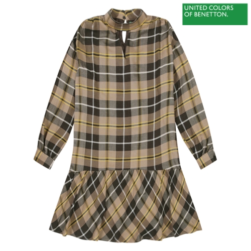 ������ Triangular hole check dress 2F 4QPGDV02L 901 S