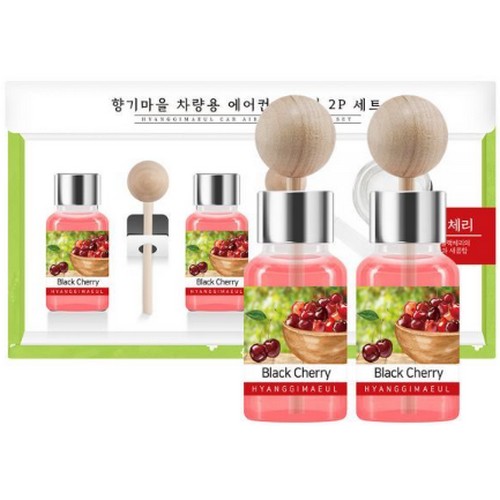 더허브샵 향기마을 차량용 통풍구 디퓨저 17ml 블랙체리향