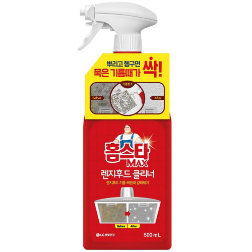 LG생활건강 홈스타 맥스 렌지후드 클리너 500ml (1개)