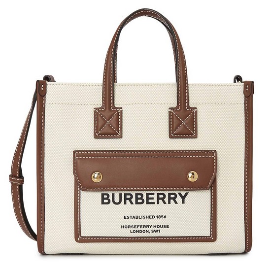 버버리 미니 투톤 프레야백 MN NEW TOTE 8044143