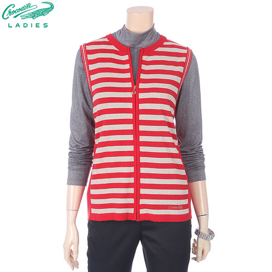 크로커다일 크로커다일레이디 단가라 니트 베스트 CL2FSW204