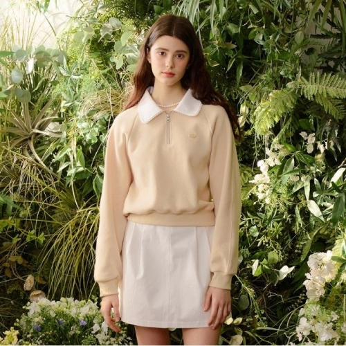 JJ지고트 배색 칼라 집업 스웨트셔츠 GR2P0TS201