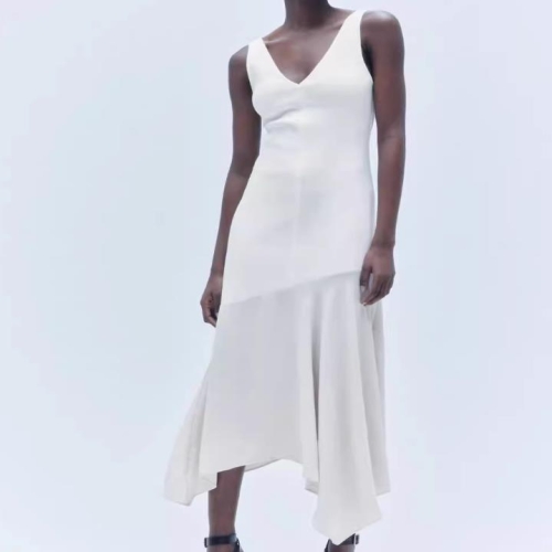 자라 24Y5214 여자신상 민소매 원피스 캐주얼 비대칭 롱원피스 0264068